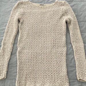 J. Jill Women's Beige Cotton/Linen Sweater